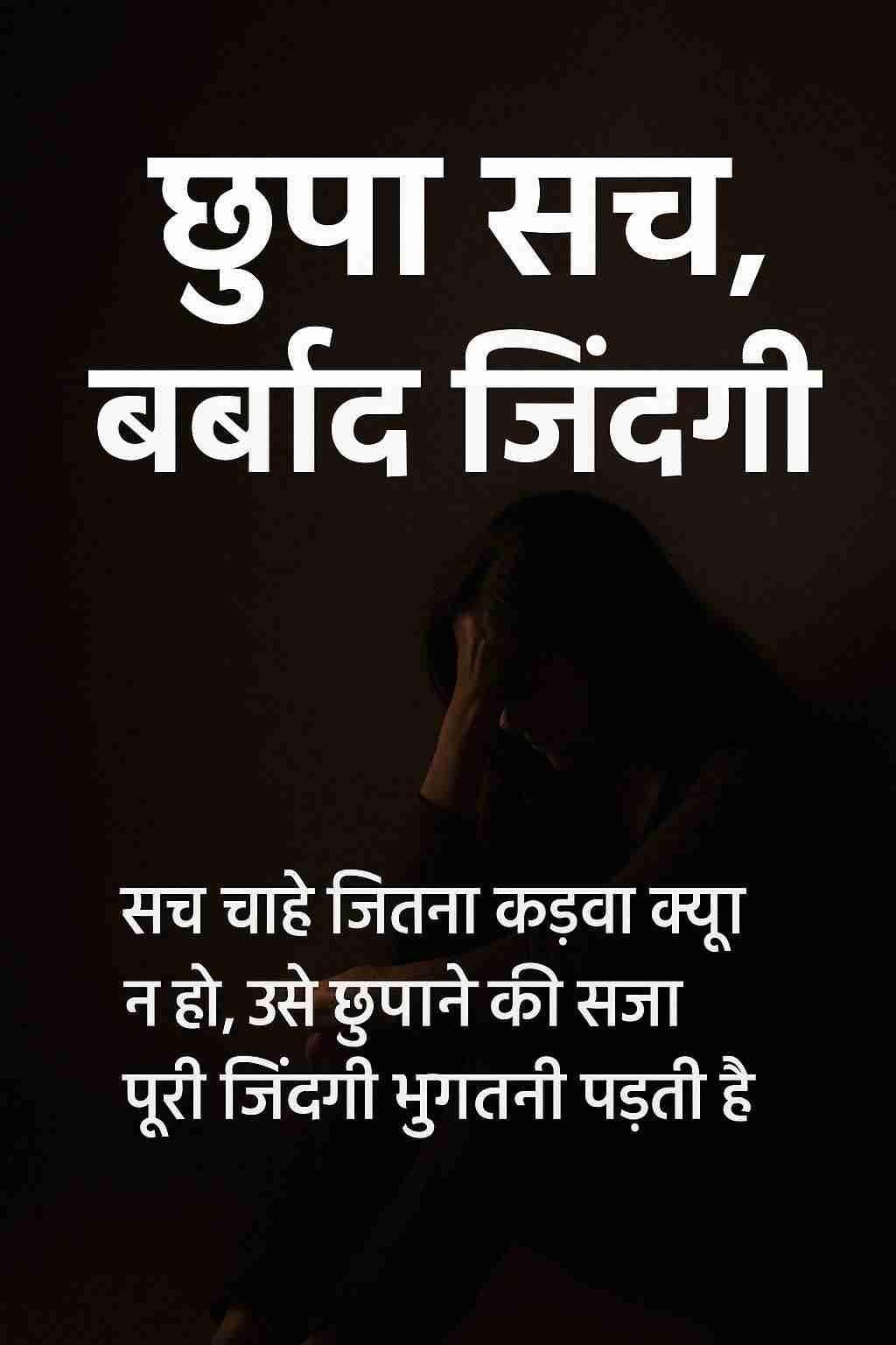 छुपा सच, बर्बाद ज़िंदगी🫡